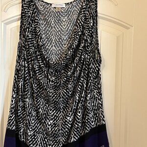 Calvin Klein tank with drape neck